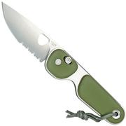 The James Brand The Redstone OD Green, Stainless Serrated KN118169-01 navaja