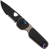 Immagine per The James Brand The Redstone Coyote Tan Black Purple Serrated, coltello da tasca