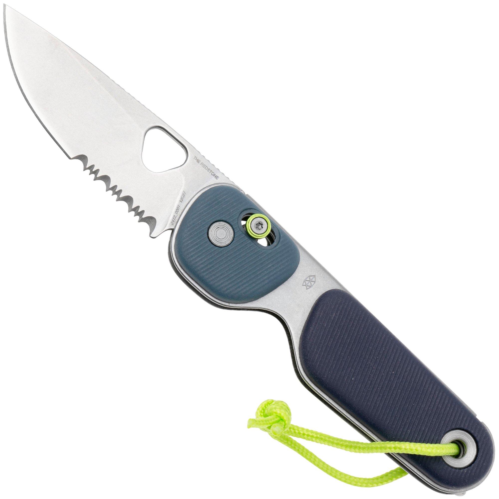 The James Brand The Redstone KN118254-01, 12C27 Stonewash, Tidal Blue G10, Taschenmesser