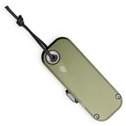 The James Brand The Palmer, OD Green Aluminum, Black Lanyard KN121179-00 utility mes