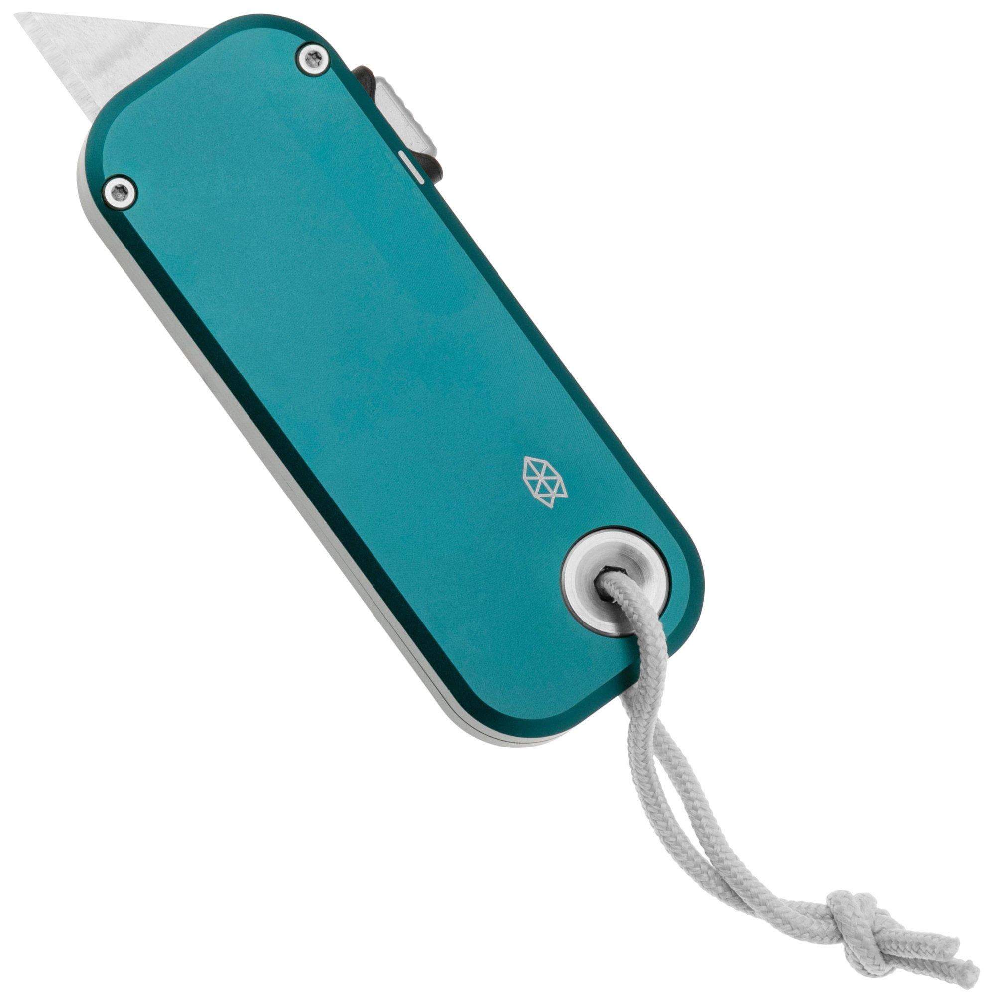 Nóż uniwersalny The James Brand The Palmer, Emerald Aluminum, White Lanyard KN121249-00