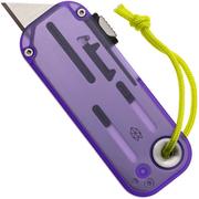 The James Brand The Palmer Clear, Atomic Purple, Electric Green Lanyard KN126211-00 utility knife