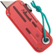 The James Brand The Palmer Clear, Coral, Turquoise Lanyard KN126213-00 utility knife