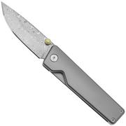 The James Brand The Chapter 2 KN127252-00 Grey Titanium, Damasteel Taschenmesser