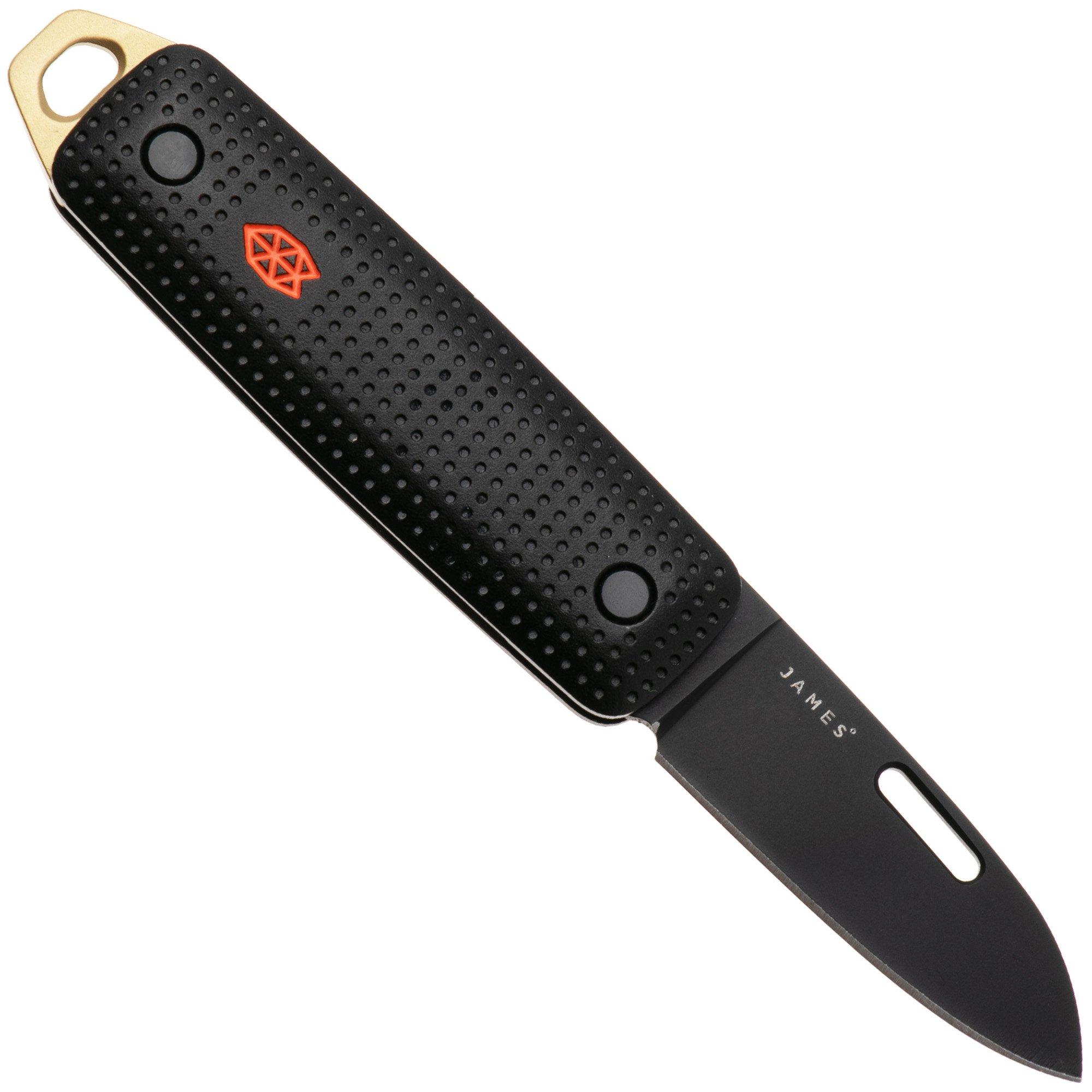 The James Brand The Elko KN132263-00 Black, Fire, pocket knife