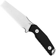 J.E. Made FlatHead Chisel Grind, False Edge fixed knife
