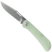 J.E. Made Lanny's Clip, Jade G10, D2 slipjoint pocket knife