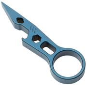 J.E. Made Shark III, DC53 Steel, Blue TiCN Coated pied de biche