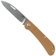 J.E. Made Zulu Brown G10, D2 slipjoint pocket knife