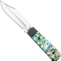 Image for Jack Wolf Backwoods FIXedc BACKW-FX-01-ABALONE Satin CPM S90V, Abalone, fixed knife, Melissa Backwoods Miller design