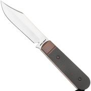 Image for Jack Wolf Backwoods FIXedc BACKW-FX-01-TI-STAR Satin CPM S90V, Bronze Starburst Titanium, fixed knife, Melissa Backwoods Miller design