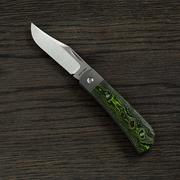 Jack Wolf Benny's Clip CamoCarbon Toxic Green, BENNY-01-CCTG, coltello da tasca slipjoint 