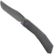 Jack Wolf Bionic Jack BIO-01-TI-STNWSH Stonewashed CPM S90V, Titanium Stonewashed pocket knife