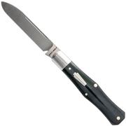 Image for Jack Wolf Coffin COFFI-01-ST-BK-B, Satin Sandvik 14C28N, Smooth Black Bone pocket knife