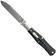 Image for Jack Wolf Coffin COFFI-01-ST-BK-B, Satin Sandvik 14C28N, Smooth Black Bone pocket knife