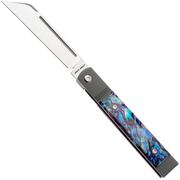 Image pour Jack Wolf Feelbetter Jack FEELB-01-PUR-ABALONE Satin S90V, Grey Titanium, Purple Abalone, couteau de poche