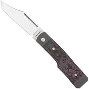 Jack Wolf Gunslinger Jack GUNS-01-FCPH Fat Carbon Purple Haze, coltello da tasca