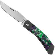 Jack Wolf Mini Cyborg MCYBORG-023-GRN Kaotic Green Resin, slipjoint pocket knife