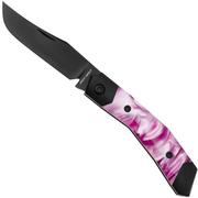 Jack Wolf Mini Cyborg MCYBORG-023-PNK Kirinite Cosmic Pink, Black DLC, slipjoint pocket knife