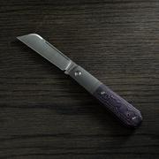 Jack Wolf Midnight Jack, Fat Carbon Purple Haze MIDNI-01-FCP slipjoint pocket knife