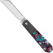 Jack Wolf Midnight Jack MIDNI-021-PUR Purple Kaotic Resin, slipjoint pocket knife