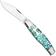 Image for Jack Wolf Gateway Stockman STOCK-01-ABALONE Satin Sandvik 14C28N, Abalone, pocket knife