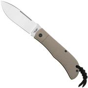 Image for Jack Wolf Timber Jack Ultralight Series TIMBE-01-G10-FDE-CH Flat Dark Earth G10 Cross Hatch, slipjoint pocket knife, Tracy LaRock design