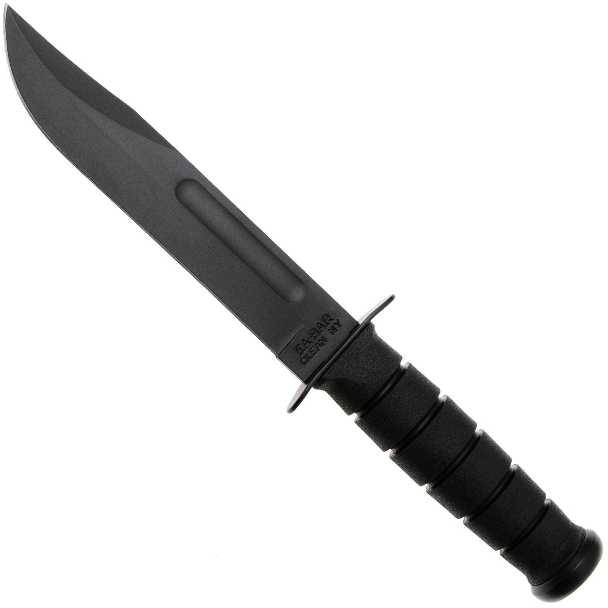 Nóż KA-BAR USMC 1213 ostrze gładkie, Kraton, pochwa kydex