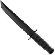 KA-BAR Tanto 1245 partly serrated, kydex sheath