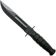 KA-BAR Short 1256, fixed knife, leather sheath