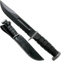 Afbeelding voor KA-BAR D2 Extreme Fighting Knife 1283, serrated blade, Kraton handle, lederen schede