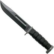 KA-BAR D2 Extreme Fighting Knife 1292, borde recto, mango Kraton, funda de plástico