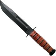 KA-BAR Single Mark 1320 plain edge, Leder, Lederscheide