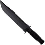 KA-BAR Big Brother 2211 partly serrated, Kraton, Leather sheath