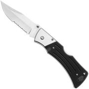 KA-BAR Mule Folder 3063 Clippoint Serrated, Black G10, coltello tattico