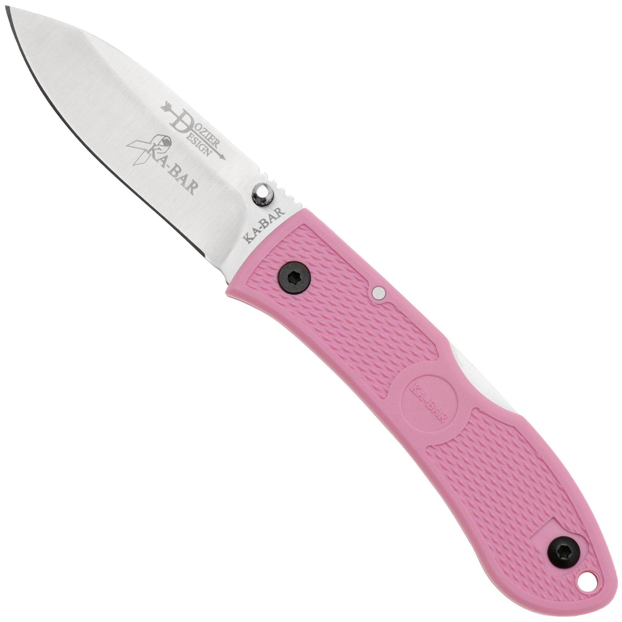 KA-BAR Dozier Folding Hunter 4062PK Pink, pocket knife