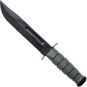 KA-BAR 5011 Foliage Green, plain edge, Kraton, bainha de plástico