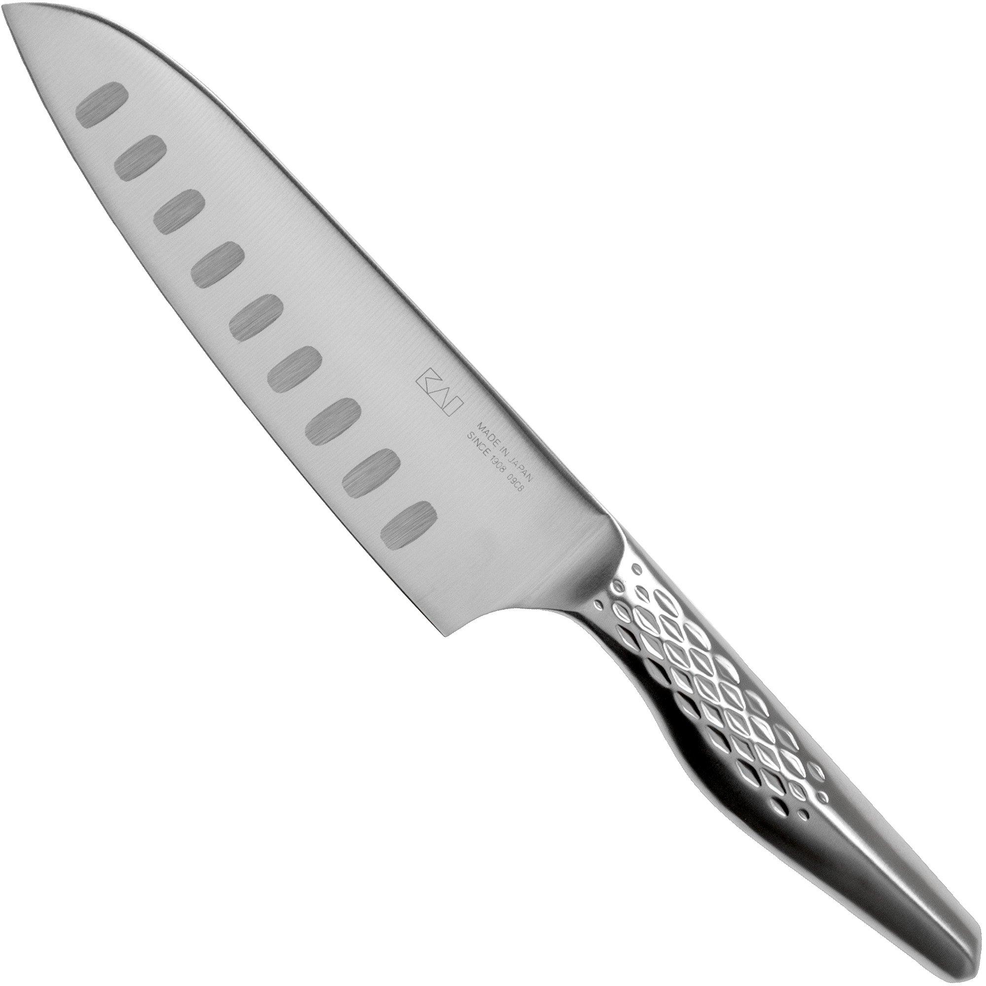 Kai Seki Magoroku Shoso santoku with dimples, 16.5 cm