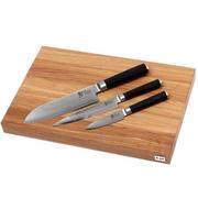 Kai Shun Classic set di tre coltelli con tagliere