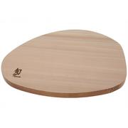 Kai Shun Hinoki Oval Cutting Board Size M, planche à découper en bois d'Hinoki, 32 cm x 22 cm