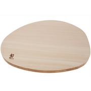 Kai Shun Hinoki Oval Cutting Board Size L, planche à découper en bois d'Hinoki, 41 cm x 31 cm