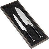 Kai Wasabi Black 67-W23, 3-piece knife set with sharpener