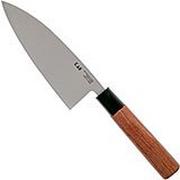 Kai Seki Magoroku Redwood cuchillo deba 15,5 cm, MGR-0155D