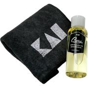 Kai Shun Camellia oil, with cleaning cloth