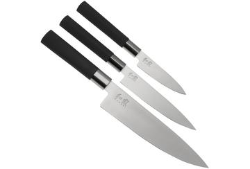Set di 5 coltelli + Borsa portacoltelli Kai Wasabi Black —