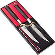 Kai Wasabi Black steak knife set, 2-piece, 67S-400