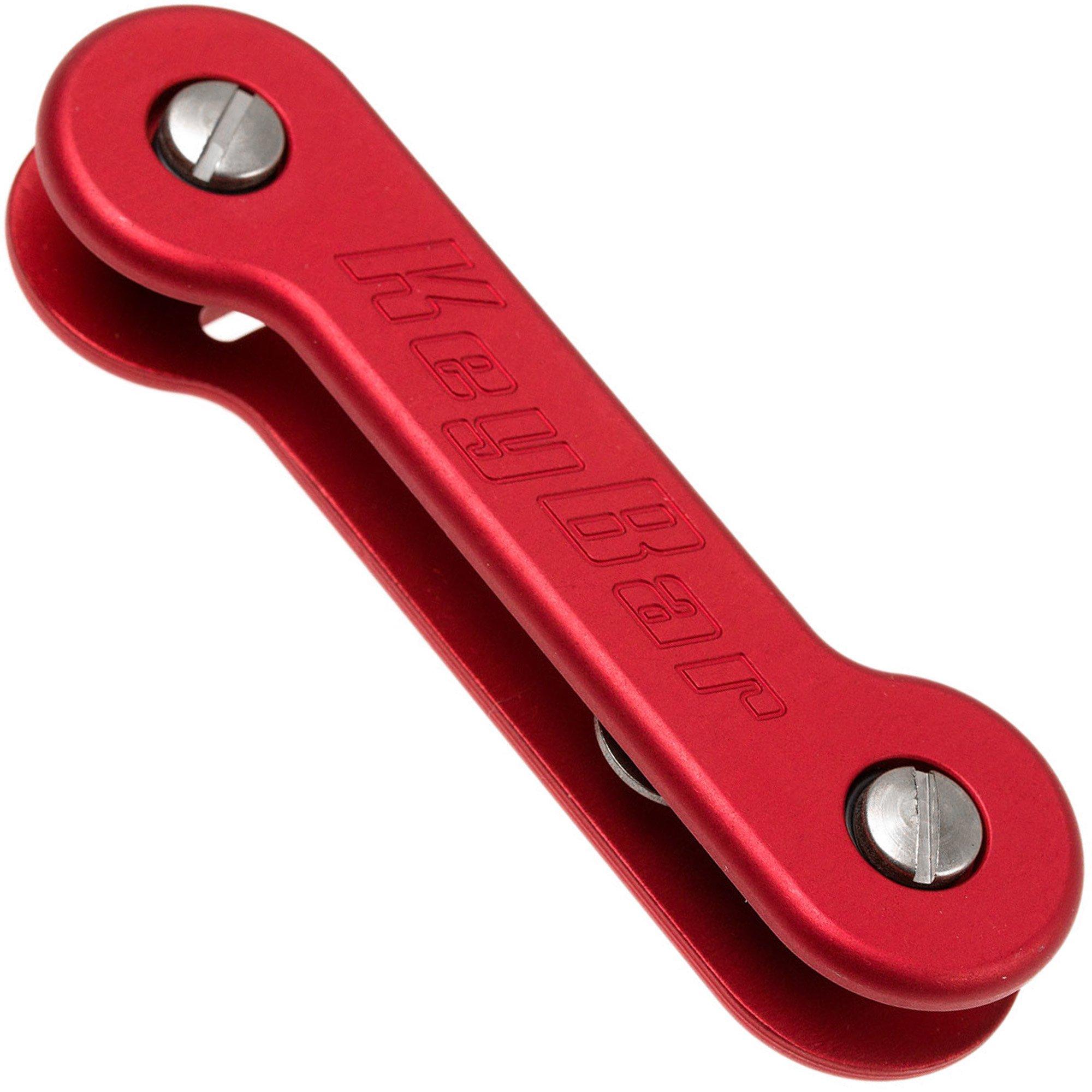 KeyBar Red Anodized Aluminium sleutel organiser