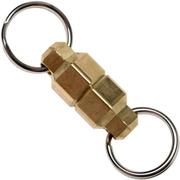 KeyBar Brass MagNut magnetic quick clasp