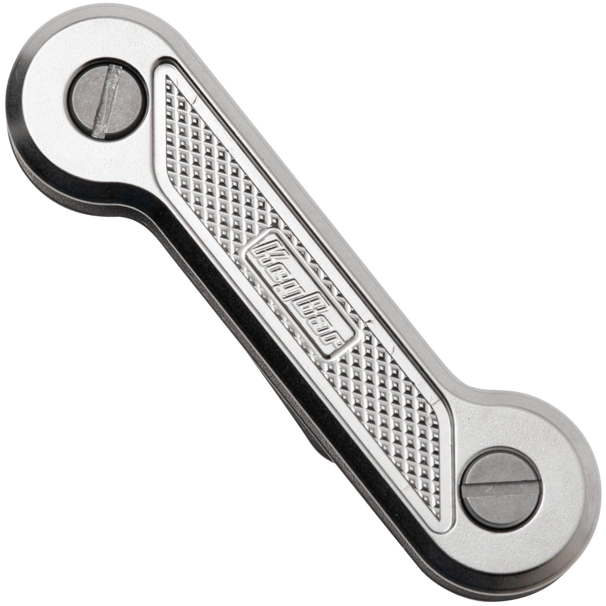 KeyBar Titanium Diamond Crosshatch KBR204 Schlüssel Organizer