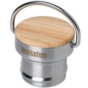 Klean Kanteen Stainless Bamboo Cap, leak proof cap, stainless steel and bamboo
